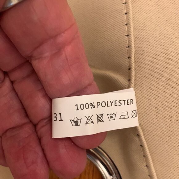 Two panels Rod pocket curtains 80” x 88” cream - Picture 4 of 4